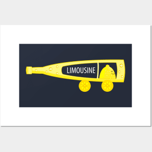 Funny lemonade limousine Posters and Art